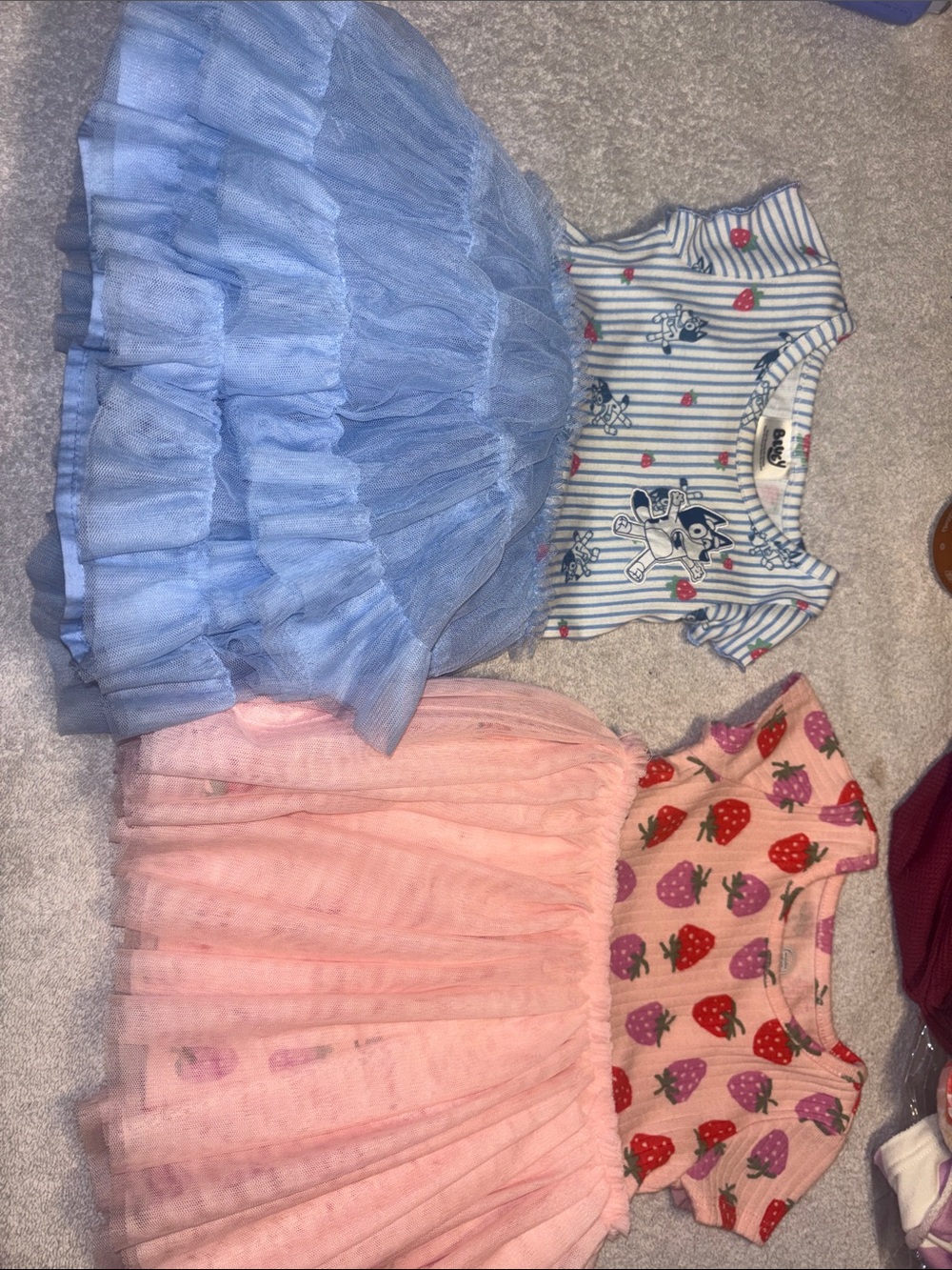 Cute Blue Tulle Dress - Kids Casual